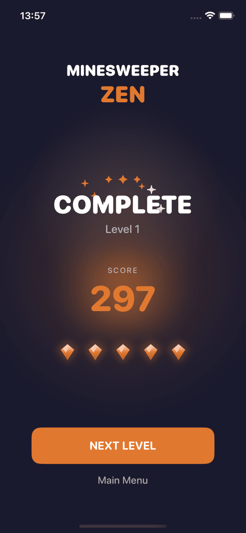 Minesweeper Zen cascade reveal