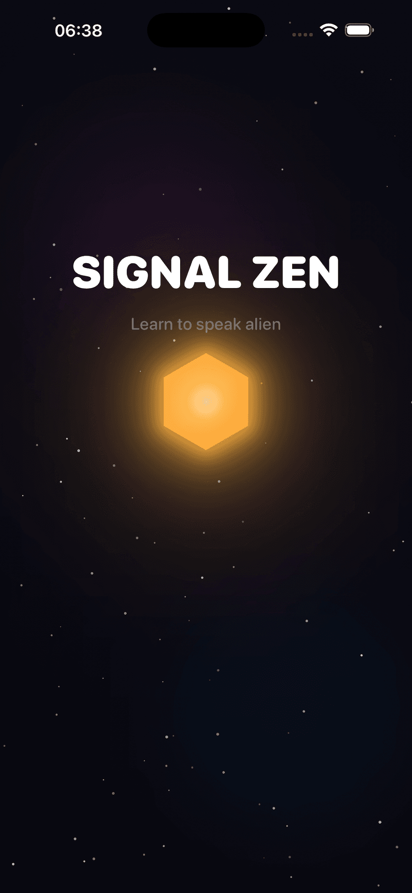 Signal Zen home screen